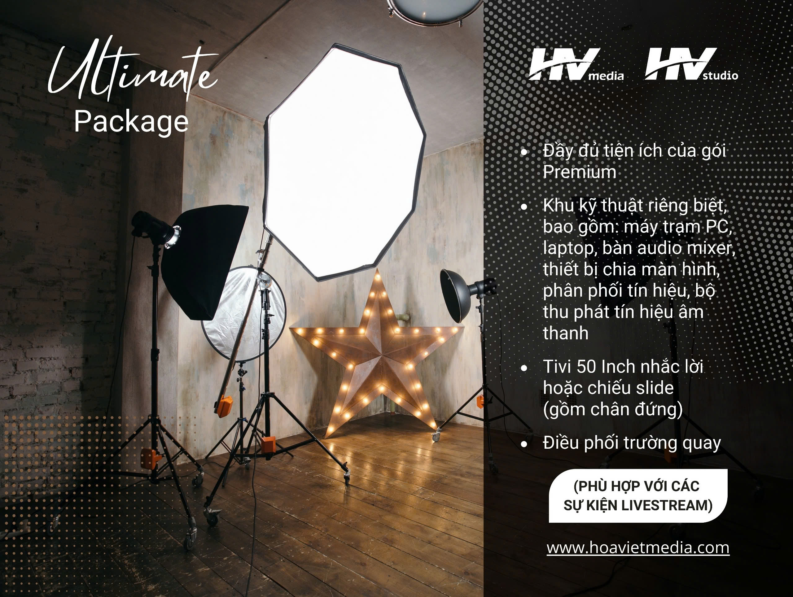 Ultimate Package – Giải pháp hoàn hảo cho các sự kiện livestream