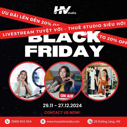  BLACK FRIDAY SALE – NHẬN NGAY ƯU ĐÃI LÊN ĐẾN 20% KHI THUÊ HOA VIỆT STUDIO